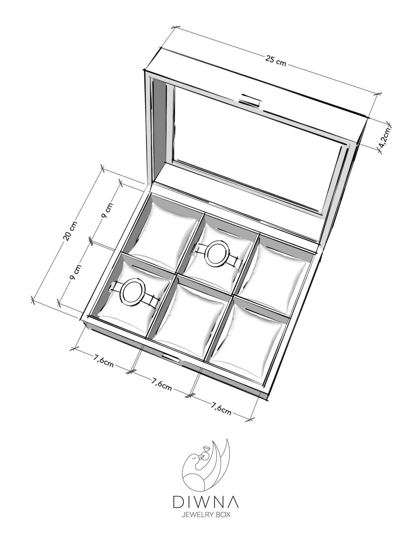 Stella Uhrenschatulle Peachy Keen Farbe